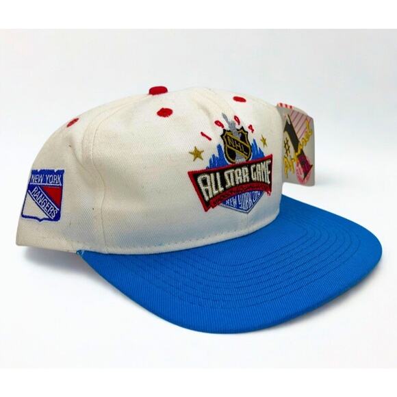 New York Rangers #1 Apparel Snapback Hat 1994 NHL All Star  New York Rangers #1 Apparel 1994 NHL All Star Game Snapback Hat MSG NWT Vintage